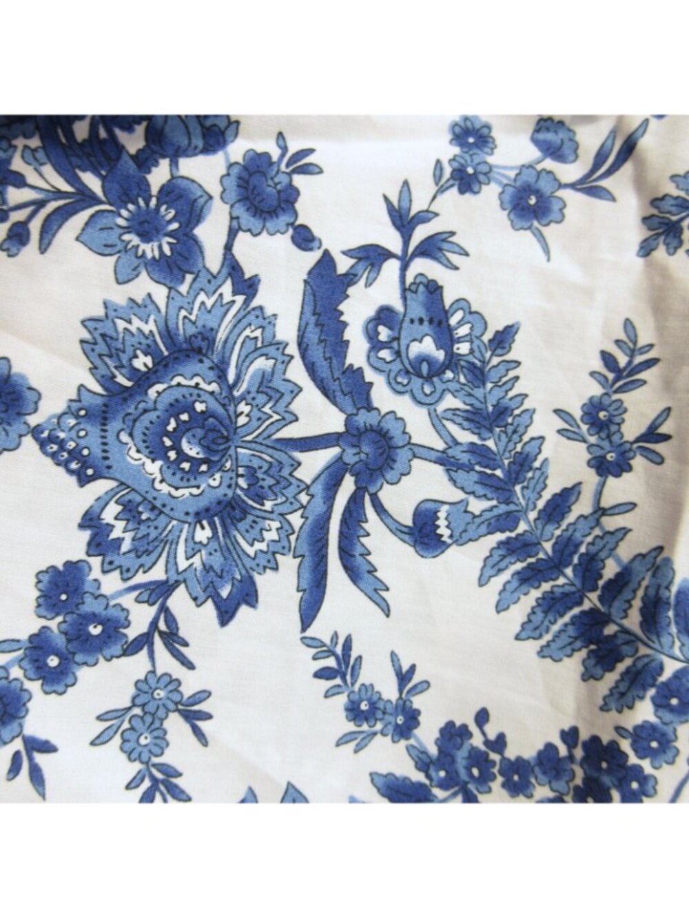 NWT Anthropologie Maeve Somerset Maxi in Ivory Blue Floral Tiered Cotton Dress M - Picture 6 of 6